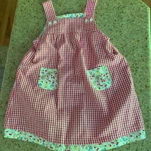 Janie & Jack two piece plaid dress/jumper set